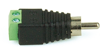 Anschlussblock Cinch-Stecker  2 Leitungen