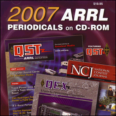 ARRL-Periodicals 2007 CD-ROM (QST, NCJ, QEX)