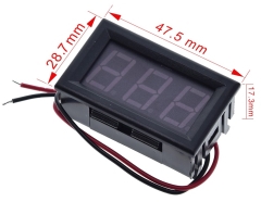 3 stelliges LED-Display / Voltmeter (rot)
