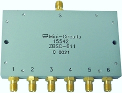 Power-Splitter/Combiner 10 MHz - 200 MHz, 1 W mit SMA-Buchsen