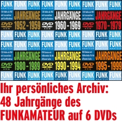 6 FUNKAMATEUR-Archiv-DVDs 1952-1999
